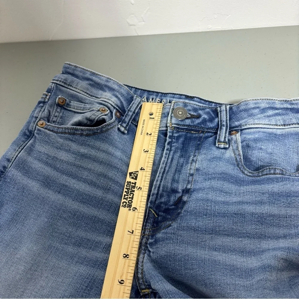 American Eagle Original Straight Light Wash Men's Denim Jeans 28x30 Cotton Blend - Picture 11 of 12